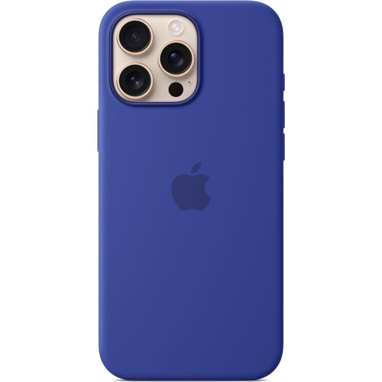 Оригинальный чехол Silicone Case with MagSafe для Apple iPhone 16 Pro Max (MYYY3) - Ultramarine: фото 4 из 5