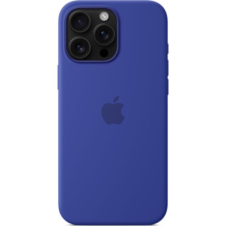 Оригинальный чехол Silicone Case with MagSafe для Apple iPhone 16 Pro Max (MYYY3) - Ultramarine: фото 3 из 5