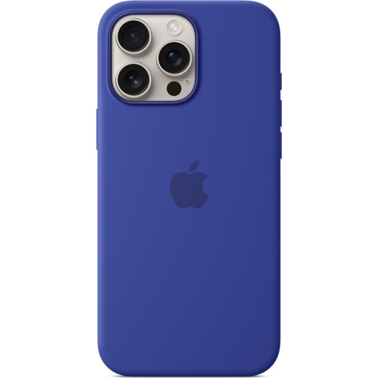 Оригинальный чехол Silicone Case with MagSafe для Apple iPhone 16 Pro Max (MYYY3) - Ultramarine: фото 1 из 5