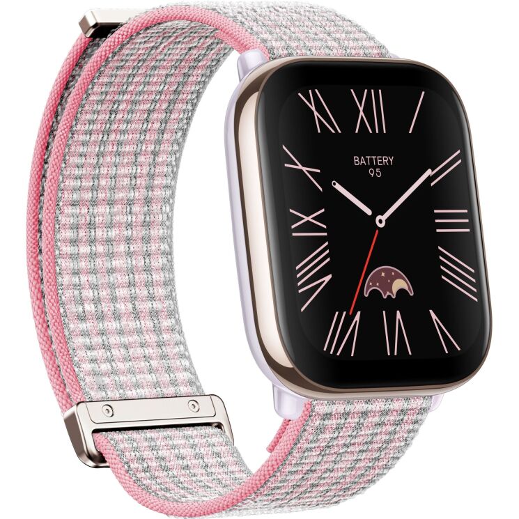 Оригинальный ремешок Nylon для Amazfit Balance (A2286) S240DNTY1N - Pink: фото 4 из 7