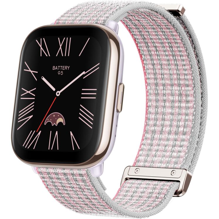 Оригинальный ремешок Nylon для Amazfit Balance (A2286) S240DNTY1N - Pink: фото 3 из 7