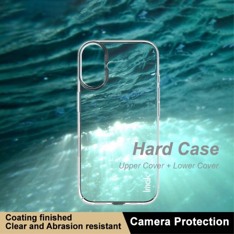 Пластиковый чехол IMAK Crystal II Pro для Apple iPhone 16 - Transparent: фото 8 из 10