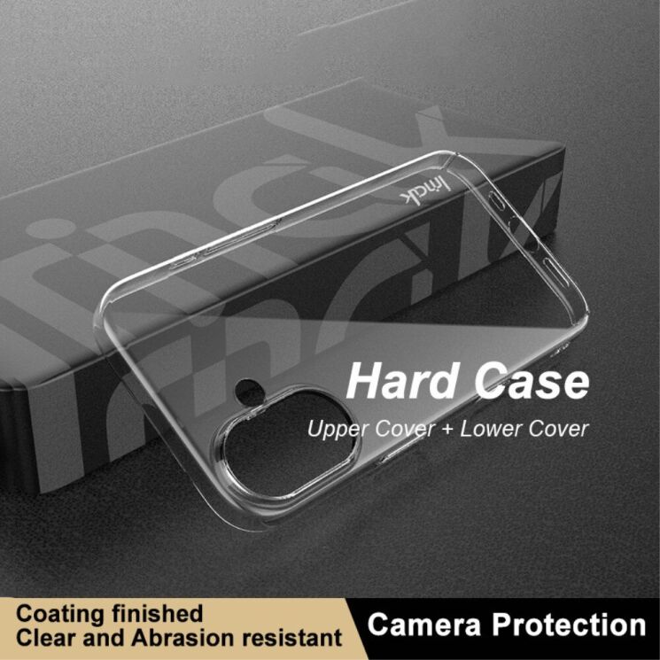Пластиковый чехол IMAK Crystal II Pro для Apple iPhone 16 - Transparent: фото 7 из 10