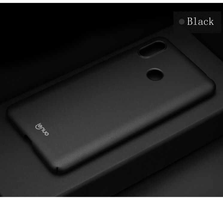 Пластиковий чохол LENUO Silky Touch для Xiaomi Mi Max 3 - Black: фото 6 з 16