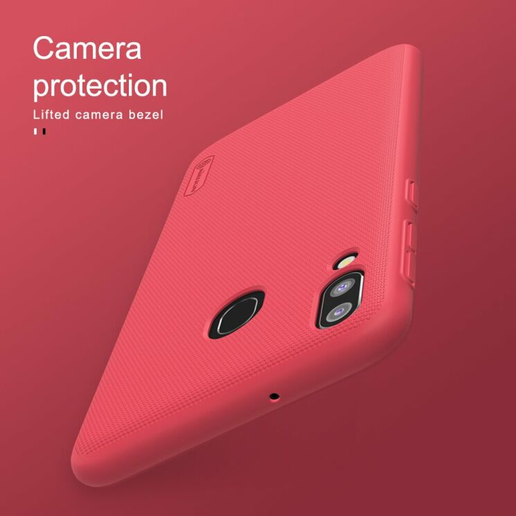 Пластиковый чехол NILLKIN Frosted Shield для Samsung Galaxy M20 (M205) - Red: фото 14 из 15