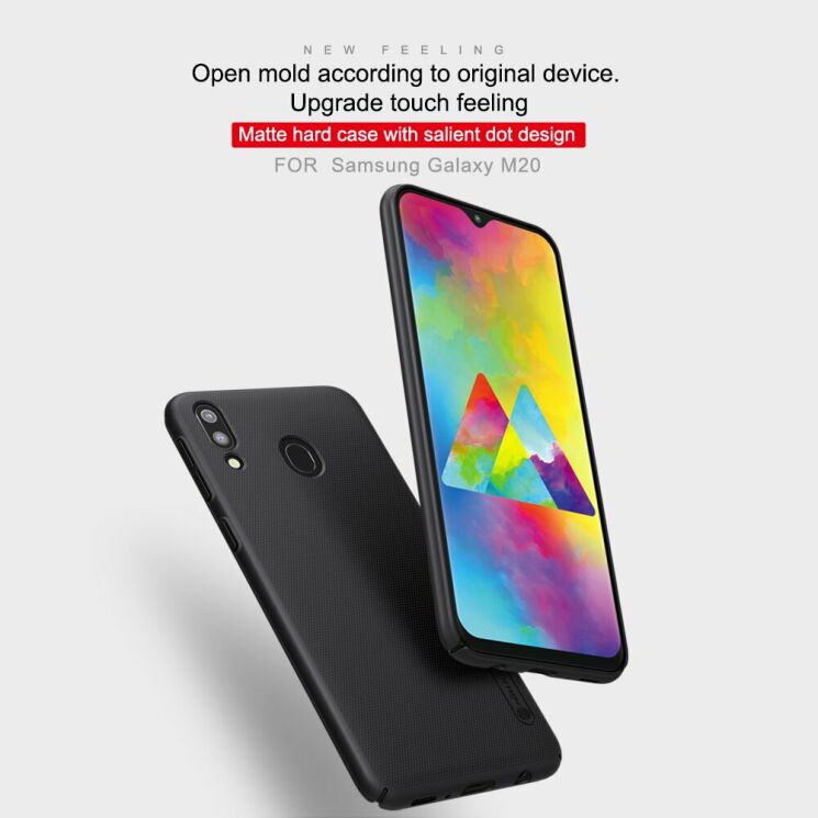 Пластиковый чехол NILLKIN Frosted Shield для Samsung Galaxy M20 (M205) - Red: фото 5 из 15