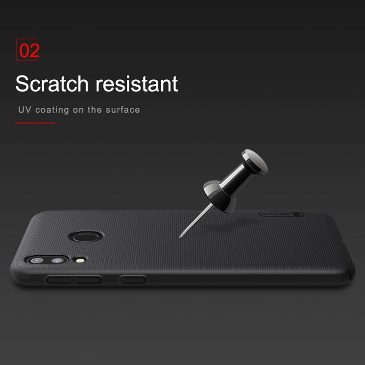 Пластиковый чехол NILLKIN Frosted Shield для Samsung Galaxy M20 (M205) - Red: фото 12 из 15