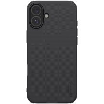 Пластиковый чехол NILLKIN Frosted Shield Pro для Apple iPhone 16 - Black: фото 1 из 18