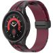 Ремінець Deexe Camo Silicone для Samsung Galaxy Watch 4 / 4 Classic / 5 / 5 Pro - Wine Red (284643WR). Фото 4 з 6