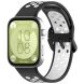 Ремешок Deexe Dual Color для Huawei Watch Fit 3 - Black / White (357105BW). Фото 4 из 7