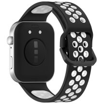 Ремінець Deexe Dual Color для Huawei Watch Fit 3 - Black / White: фото 1 з 7