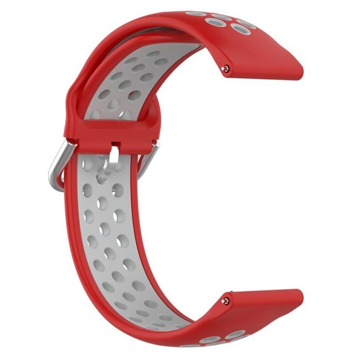 Ремешок Deexe Dual Color для Samsung Galaxy Watch 3 (45mm) - Red / Grey: фото 4 из 5