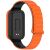 Ремешок Deexe Flexible Fit для Xiaomi Mi Smart Band 9 Active / Redmi Band 3 - Black / Orange: фото 1 из 6