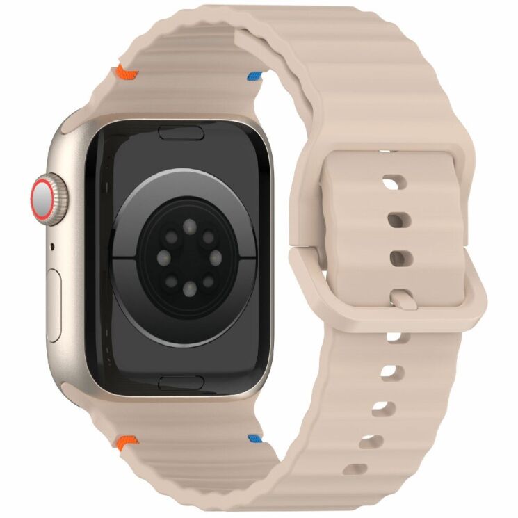 Ремешок Deexe Galaxy Strap для Apple Watch 42 (Series 10) / 41 / 40 / SE 40 / 38 - Deep Pink: фото 1 из 7
