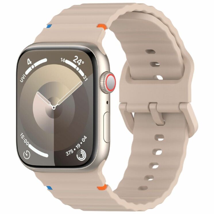 Ремешок Deexe Galaxy Strap для Apple Watch 42 (Series 10) / 41 / 40 / SE 40 / 38 - Deep Pink: фото 2 из 7