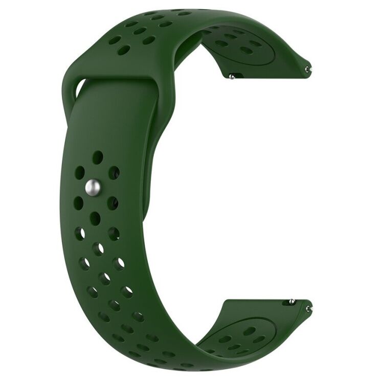 Ремешок Deexe Holes Strap для Samsung Galaxy Gear S3 - Green: фото 2 из 4