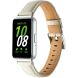 Ремінець Deexe Leather Strap для Samsung Galaxy Fit 3 - Milky White (349016W). Фото 1 з 4