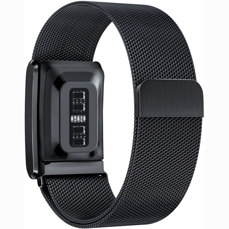 Ремінець Deexe Milanese Loop для WHOOP 5.0 - Black (403107B) Ремінець Deexe Milanese Loop для WHOOP 5.0 - Black: фото 2 з 5