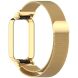 Ремешок Deexe Milanese Loop для Xiaomi Mi Smart Band 9 Active / Redmi Band 3 - Gold (372401F). Фото 2 из 11