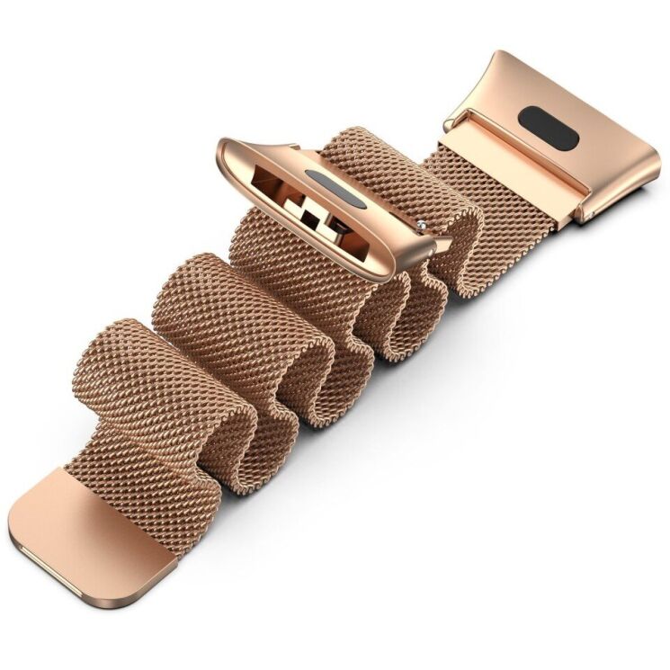 Ремінець Deexe Milanese Loop для Xiaomi Redmi Watch 3 - Rose Gold: фото 4 з 8