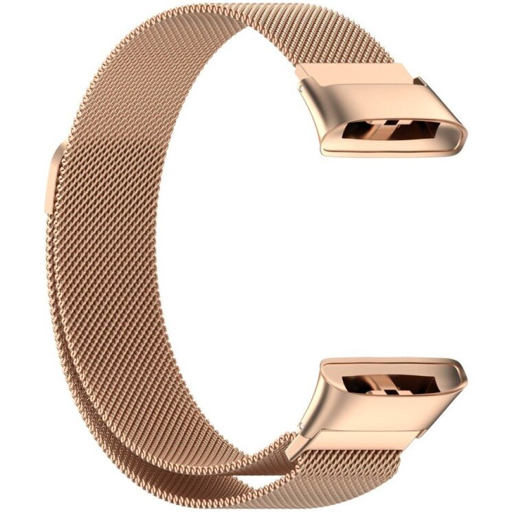 Ремінець Deexe Milanese Loop для Xiaomi Redmi Watch 3 - Rose Gold: фото 2 з 8