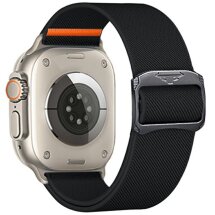 Ремешок Deexe Orbit Flex для Apple Watch 46 / 45 / 44 / SE 44 / 42 (Series 1-3) / Ultra / Ultra 2 - Black: фото 1 из 5