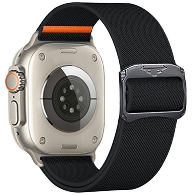 Ремешок Deexe Orbit Flex для Apple Watch 46 / 45 / 44 / SE 44 / 42 (Series 1-3) / Ultra / Ultra 2 - Black: фото 1 из 5