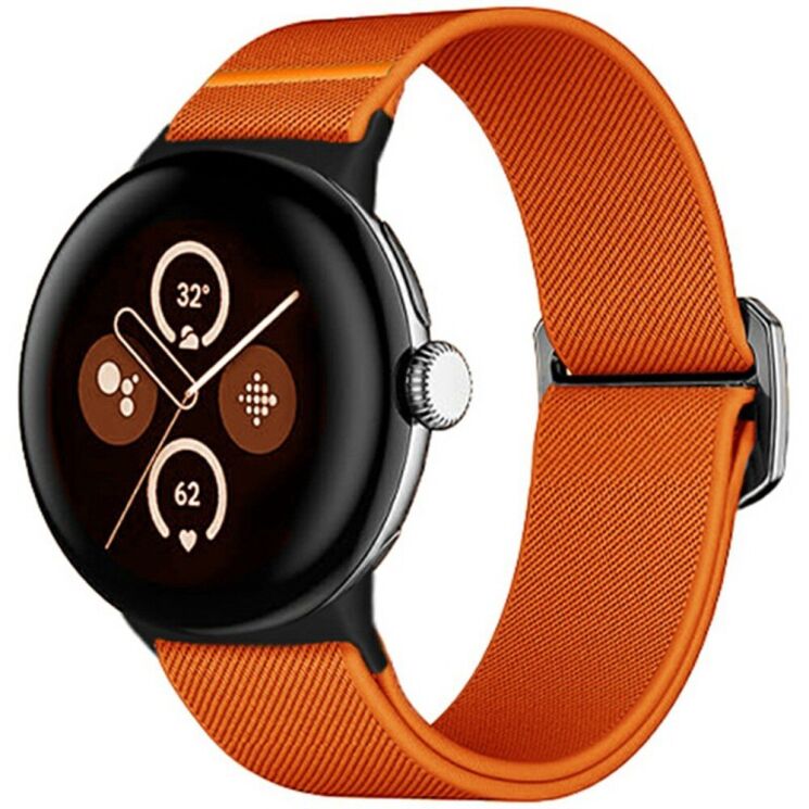 Ремешок Deexe Orbit Flex для Google Pixel Watch / Watch 2 / Watch 3 (41mm) - Orange: фото 2 из 4
