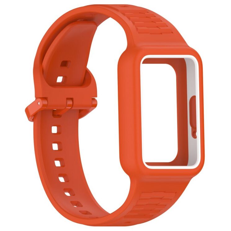 Ремешок Deexe Prime Strap для Huawei Band 7 / 8 / 9 - Orange: фото 4 из 7