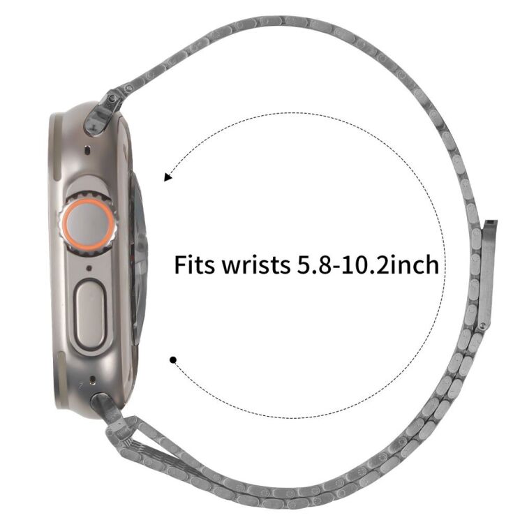 Ремешок Deexe Pulsar для Apple Watch 46 / 45 / 44 / SE 44 / 42 (Series 1-3) / Ultra / Ultra 2 - Rose Gold: фото 7 из 7