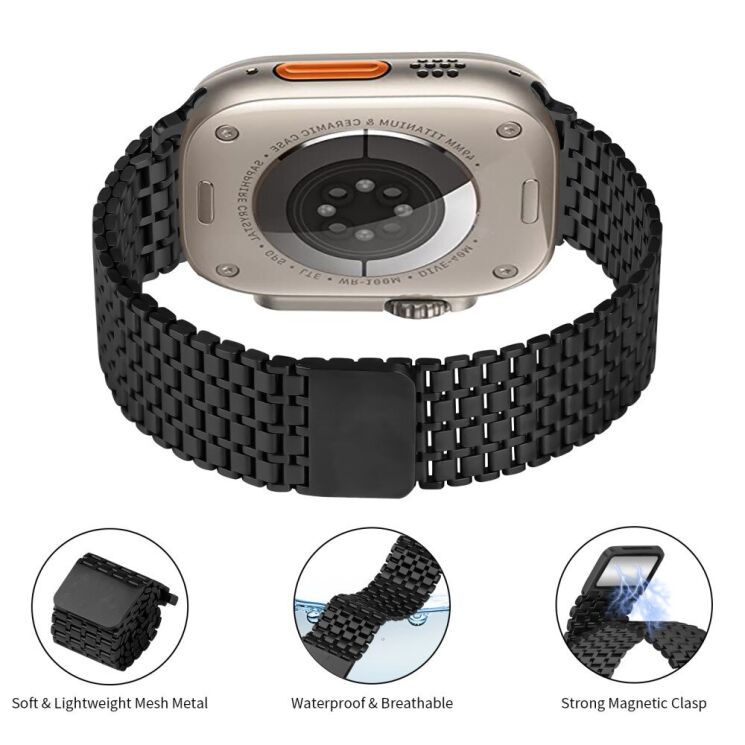 Ремешок Deexe Pulsar для Apple Watch 46 / 45 / 44 / SE 44 / 42 (Series 1-3) / Ultra / Ultra 2 - Rose Gold: фото 3 из 7