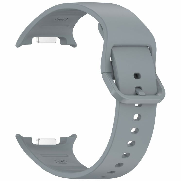 Ремешок Deexe Silicone Band для Samsung Galaxy Watch 8 (40/44mm) / 8 Classic - Grey: фото 3 из 7