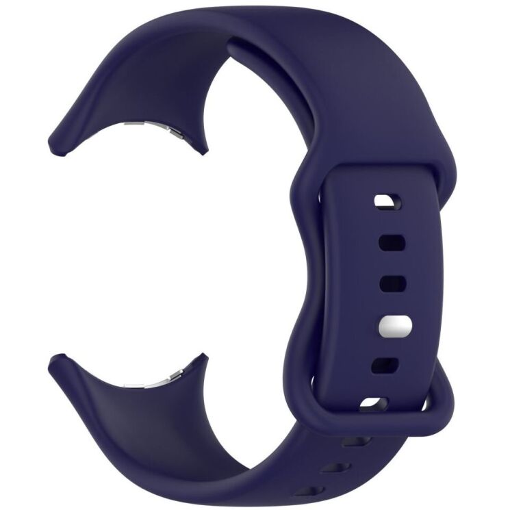 Ремешок Deexe Soft Touch для Google Pixel Watch 3 (45mm) - Midnight Blue: фото 2 из 5