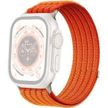 Ремешок Deexe Soft Weave для Apple Watch 49 / 46 / 45 / 44 / SE 44 / 42 (Series 1-3) / Ultra / Ultra 2 / Ultra 3 - Orange: фото 1 из 5