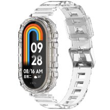 Ремешок Deexe Solid Color для Xiaomi Mi Smart Band 8 / 9 - Transparent White: фото 1 из 9