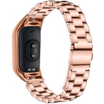 Ремешок Deexe Stainless Steel для Xiaomi Mi Smart Band 8 / 9 - Rose Gold: фото 1 из 6