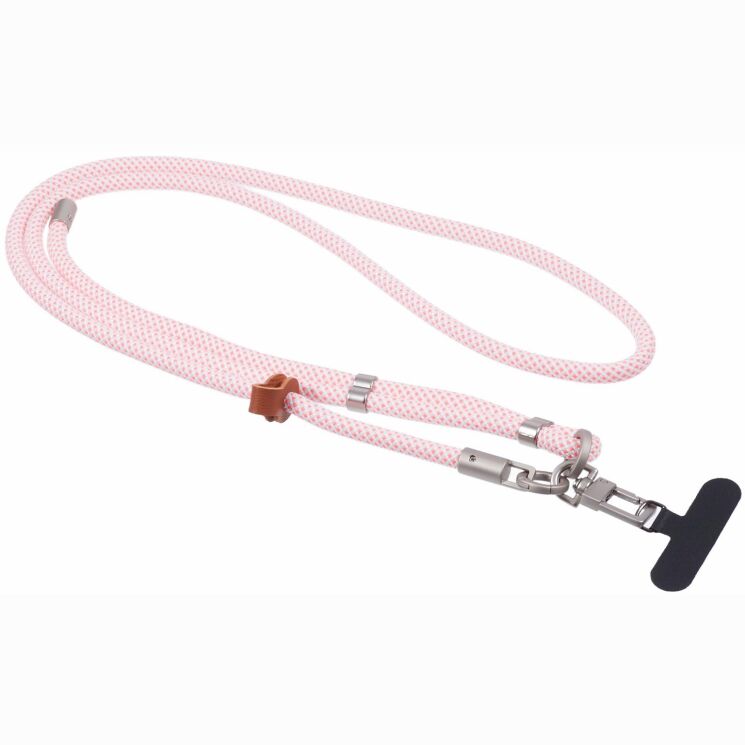 Ремінець для смартфона Deexe Crossbody Strap - Pink / White (983028PW) Ремінець для смартфона Deexe Crossbody Strap - Pink / White: фото 2 з 5