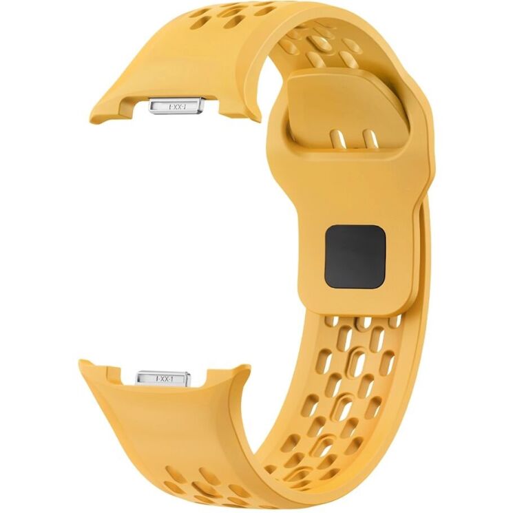 Ремінець KALEBOL Hole Design для Samsung Galaxy Watch 8 (40/44mm) / 8 Classic - Yellow: фото 2 з 7