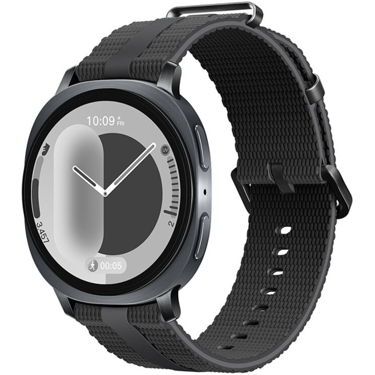 Ремінець Reframe Sport Linear для Samsung Galaxy Watch 8 (40/44mm) / 8 Classic - Black / Grey: фото 2 з 5