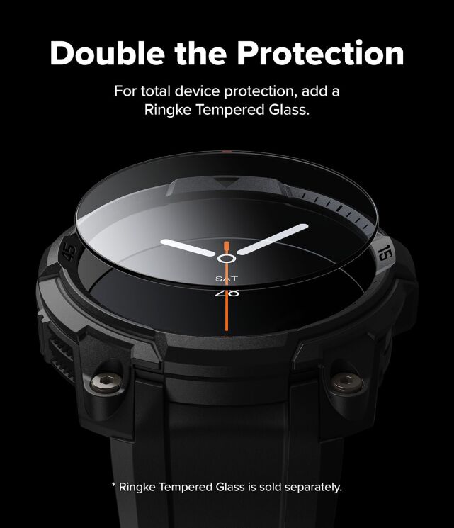 Ремінець Ringke Rugged Gear (FW) для Samsung Galaxy Watch 8 (44mm) 8800328814189 - All Black: фото 12 з 17