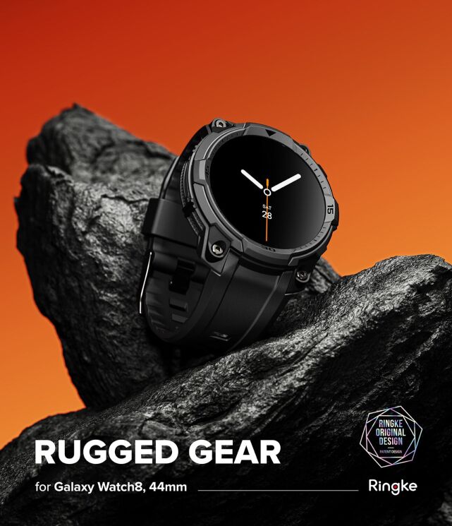 Ремінець Ringke Rugged Gear (FW) для Samsung Galaxy Watch 8 (44mm) 8800328814189 - All Black: фото 2 з 17