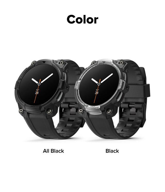 Ремінець Ringke Rugged Gear (FW) для Samsung Galaxy Watch 8 (44mm) 8800328814189 - All Black: фото 14 з 17