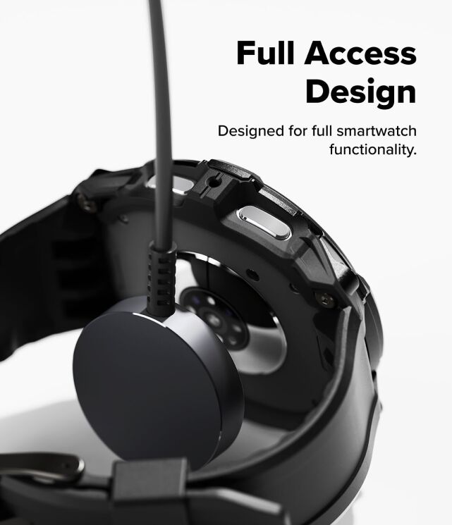 Ремінець Ringke Rugged Gear (FW) для Samsung Galaxy Watch 8 (44mm) 8800328814189 - All Black: фото 11 з 17