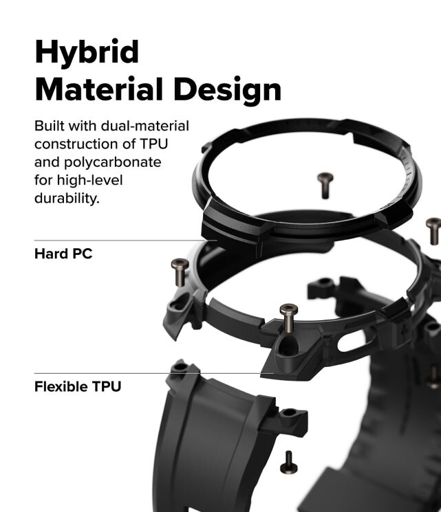 Ремінець Ringke Rugged Gear (FW) для Samsung Galaxy Watch 8 (44mm) 8800328814189 - All Black: фото 5 з 17