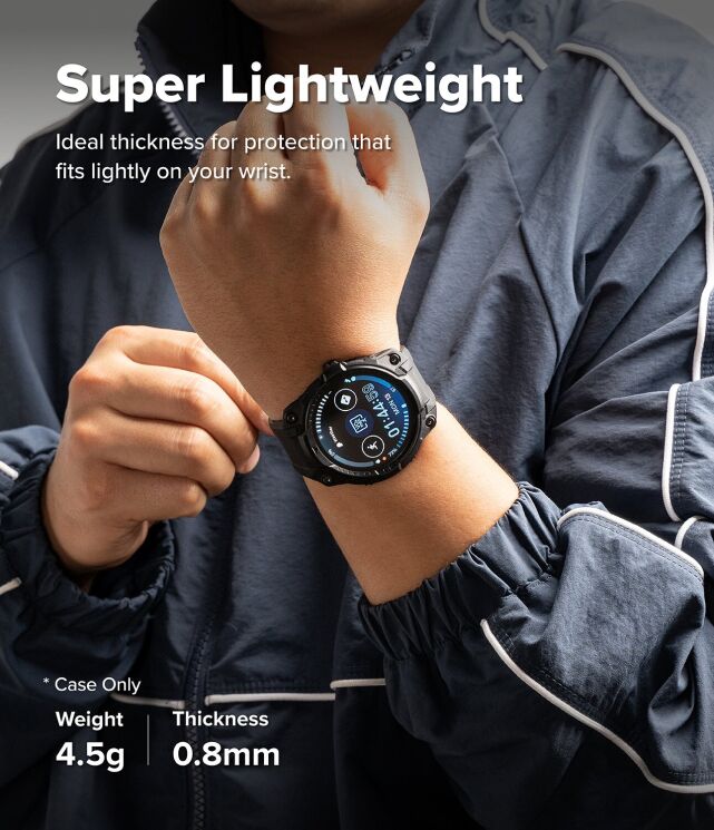 Ремінець Ringke Rugged Gear (FW) для Samsung Galaxy Watch 8 (44mm) 8800328814189 - All Black: фото 6 з 17