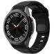 Ремешок Tech-Protect Silicone Line для Samsung Galaxy Watch 4 / 4 Classic / 5 / 5 Pro / 6 / 6 Classic / 7 / FE (5906302313600) - Black (358219B). Фото 1 из 6