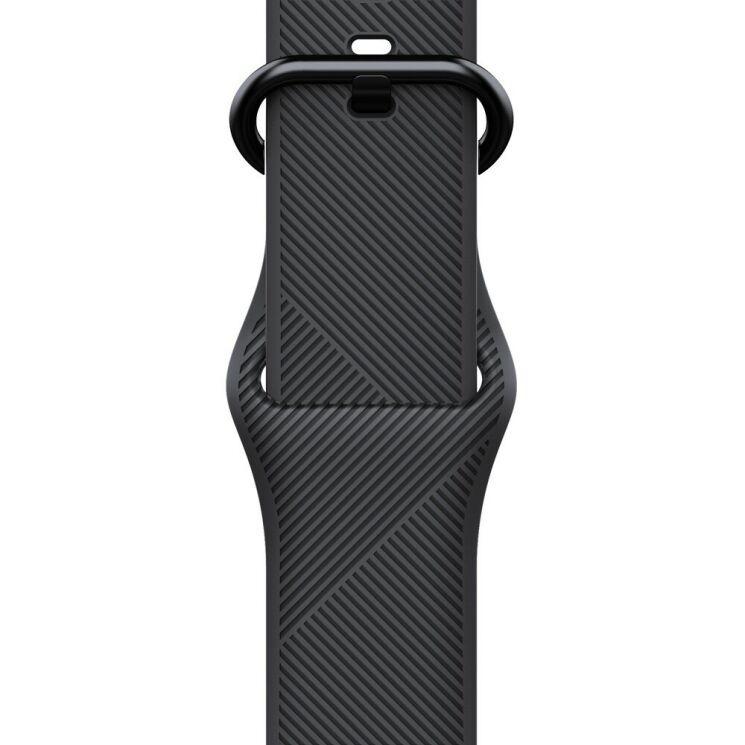 Ремешок UniCase Twill Texture Strap для Apple Watch 46 / 45 / 44 / SE 44 / 42 (Series 1-3) / Ultra / Ultra 2 / Ultra 3 - Black: фото 4 из 7