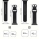 Ремешок UniCase Twill Texture Strap для Apple Watch 46 / 45 / 44 / SE 44 / 42 (Series 1-3) / Ultra / Ultra 2 / Ultra 3 - Black (250001A). Фото 7 из 7