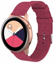 Ремінець UniCase Cloth Texture для Samsung Watch Active / Active 2 40mm / Active 2 44mm - Rose: фото 1 з 4
