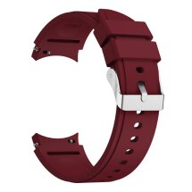 Ремешок UniCase Silicone Band для Samsung Galaxy Watch 4 / 4 Classic / 5 / 5 Pro / 6 / 6 Classic / 7 / FE - Wine Red: фото 1 из 7